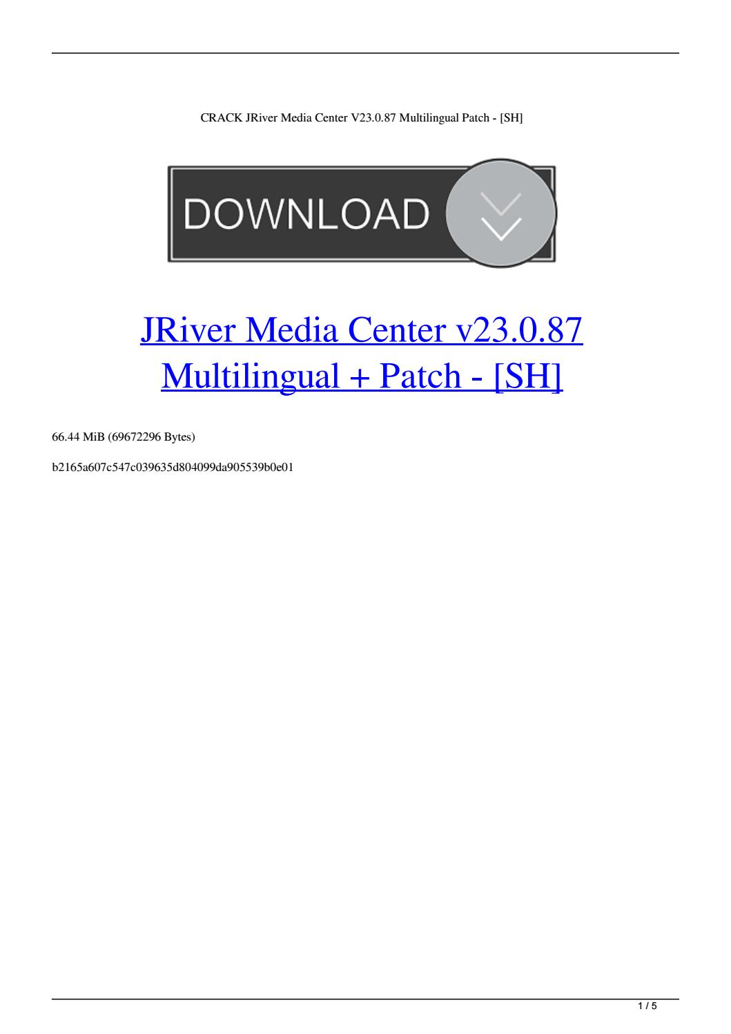 JRiver Media Center 31.0.32 download the new version for ipod